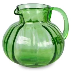 HKliving The Emeralds: Glass Jug, Green