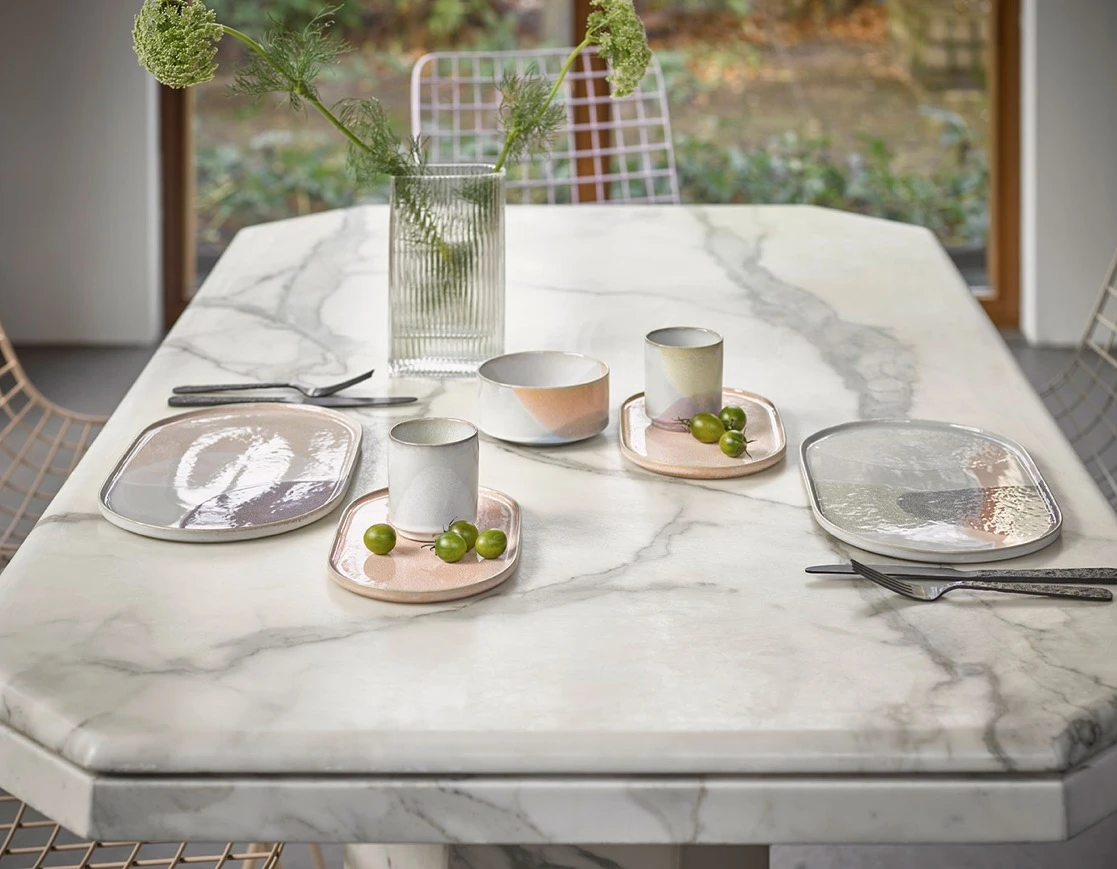 HKliving COFFEE MUG LILAC/YELLOW SET 6ud HKliving COFFEE MUG LILAC/YELLOW SET 6ud