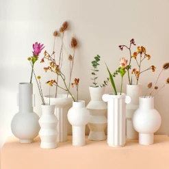 HKliving Large White Matt Vase