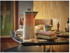 HKliving 70S CERAMICS: BUTTER DISH, MERCURY