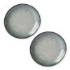HKliving Home Chef Ceramics Side Plate Grey/Green Set of 2 2 HKliving Home Chef Ceramics Side Plate Grey/Green Set of 2