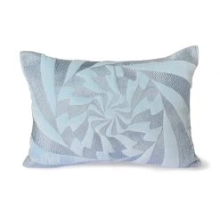 HKliving Ice Blue Graphic Cushion