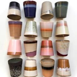 HKliving 70s Ceramics Handleless Coffee Mug - Venus 13 HKliving 70s Ceramics Handleless Coffee Mug - Venus