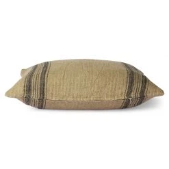 HKliving Linen Cushion Dark Beige