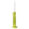 HKliving Lime Green Glass Candle Holder