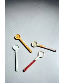 HKliving Set of 4 Medium Scorpius Ceramic Spoons