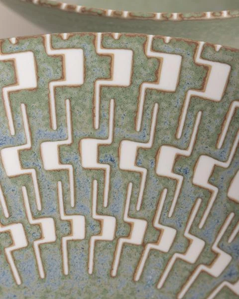 HKliving Japanese Ceramic Kyoto Salad Bowl HKliving Japanese Ceramic Kyoto Salad Bowl