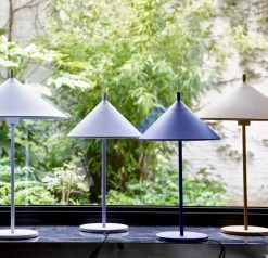 HKliving Triangular Table Lamps In A Choice Of Colours