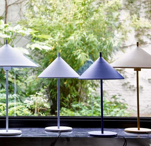 HKliving Triangular Table Lamps In A Choice Of Colours HKliving Triangular Table Lamps In A Choice Of Colours