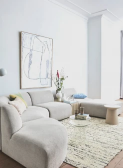 HKliving Ceramic 70 S Latte Mugs In Lake From