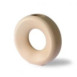 HKliving Sand Coloured Circle Vase