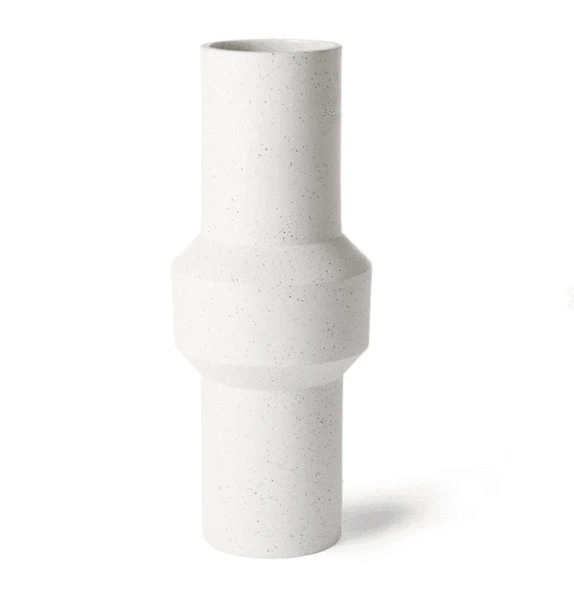HKliving Large Speckled Clay Straight Vase HKliving Large Speckled Clay Straight Vase