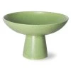 HKliving Ceramic Bowl On Base | Pistachio | Medium