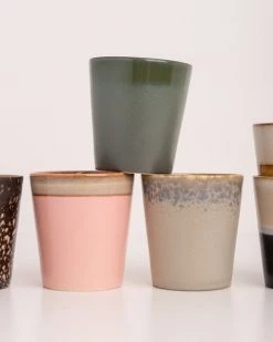 HKliving 70s Ceramics Coffee Mugs Set of 6 Pluto 3 HKliving 70s Ceramics Coffee Mugs Set of 6 Pluto