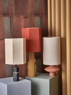 HKliving hexagonal lamp shade linen natural m