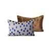 HKliving Doris Printed Cushion | Blue Brush