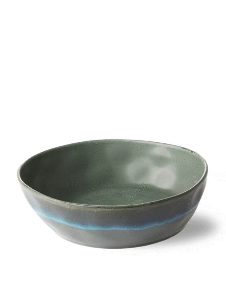 HKliving 70 S Style Pasta Bowl Moss 3 HKliving 70 S Style Pasta Bowl Moss