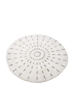 HKliving Round Swirl 120 cm Bath Mat