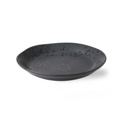 HKliving Set of 6 grey organic breakfast plates