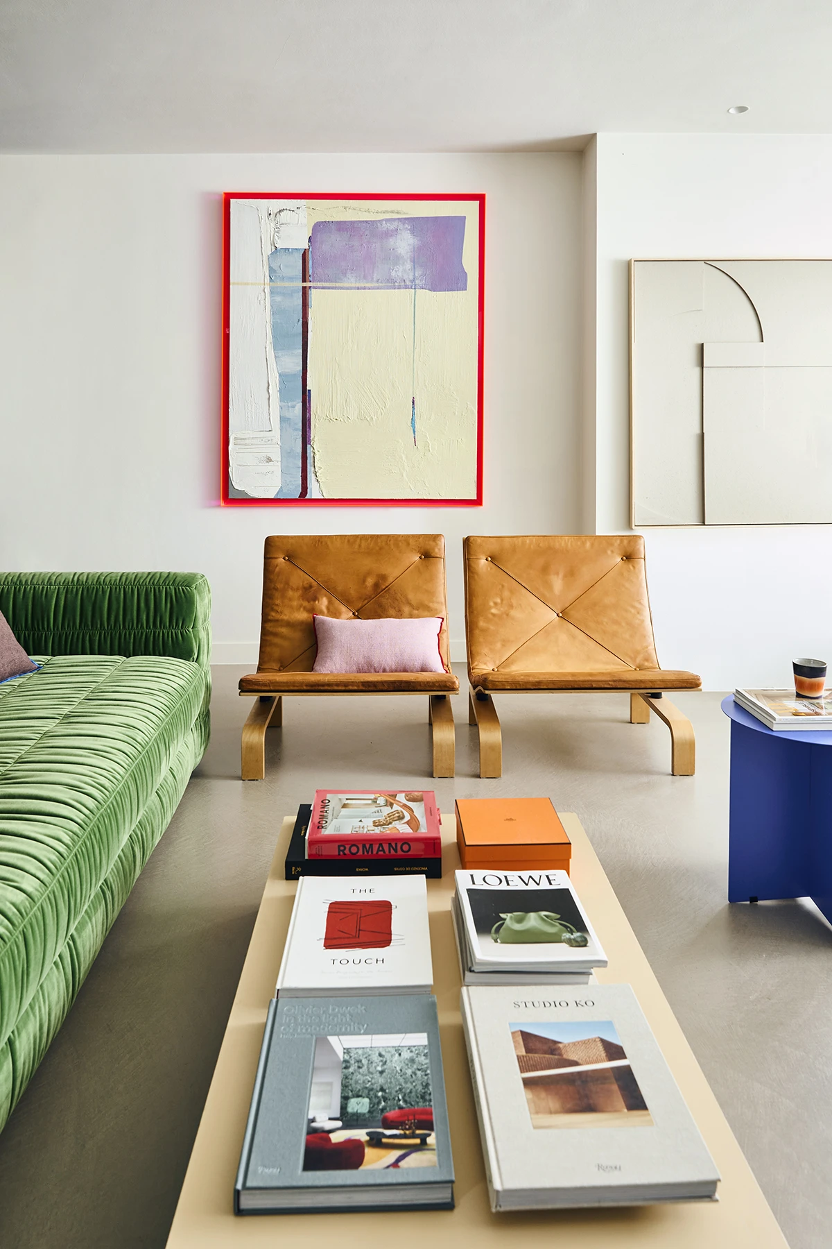 HKliving Cobalt Metal Side Table HKliving Cobalt Metal Side Table