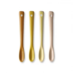 HKliving Set Of 4 Ceramic Tonal Condiment Spoons