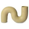 HKliving Matte Olive Twisted Vase