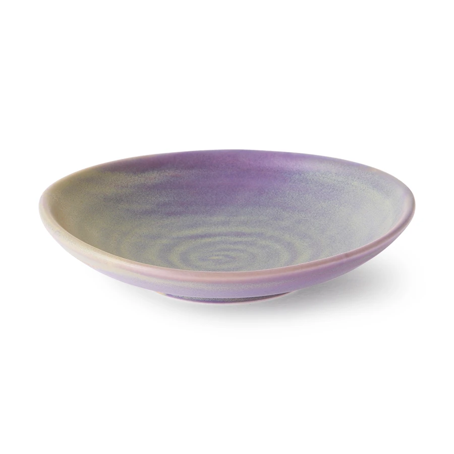 HKliving Home Chef Flat Bowl - Purple / Green 3 HKliving Home Chef Flat Bowl - Purple / Green