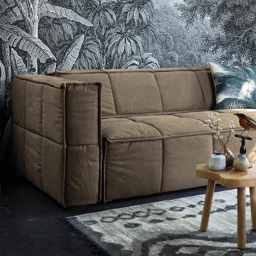 HKliving Printed Palm Leaves Cushion HKliving Printed Palm Leaves Cushion