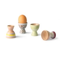 HKliving 70s Ceramics Egg Cups Taurus Set of 4