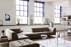 HKliving Linen Hexagonal Lamp Shade