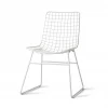 HKliving White Wire Dining Chair