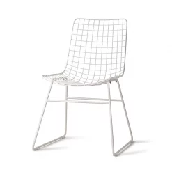 HKliving Online Shop 27 HKliving White Wire Dining Chair