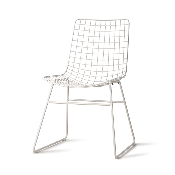 HKliving White Wire Dining Chair HKliving White Wire Dining Chair