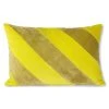 HKliving Yellow & Green Striped Cushion