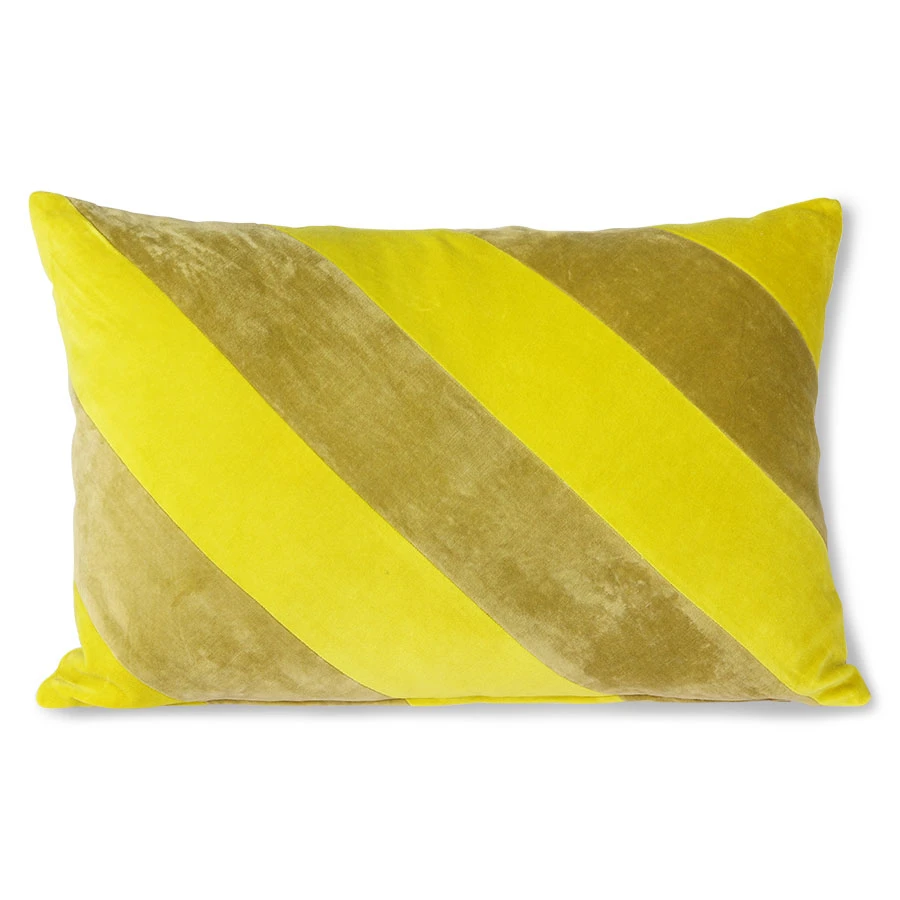HKliving Yellow & Green Striped Cushion HKliving Yellow & Green Striped Cushion