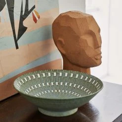 HKliving Terracotta Head Figure