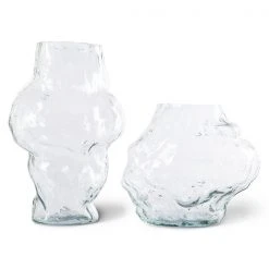 HKliving Vase Glass Cloud High