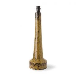 HKliving Retro Stoneware Lamp Base - Mustard