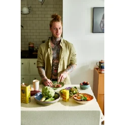 HKliving 70s Ceramics Salad Bowl - Peat 7 HKliving 70s Ceramics Salad Bowl - Peat