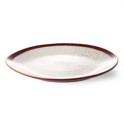 HKliving 70's Ceramics Dinner Plates | Frost | Set of 2