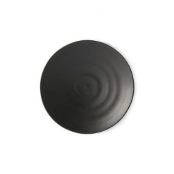 HKliving Kyoto Ceramics Japanese Dessert Plate | Matt Black