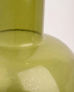HKliving Vase Green Glass Blown L