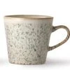 HKliving Cream & Grey 'Hail' Stonewear 70s Style Americano Mug