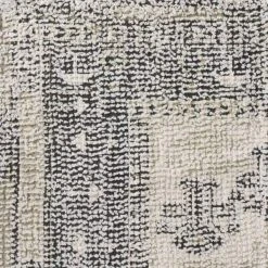 HKliving Printed Brown Cream Overtufted Bath Mat