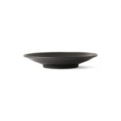 HKliving Kyoto Ceramics Japanese Dessert Plate | Matt Black