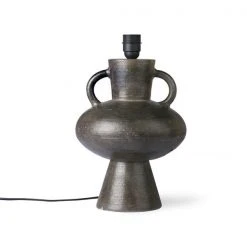 HKliving Stoneware Lamp Base Charcoal