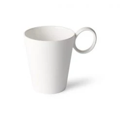 HKliving White Bone China Mug
