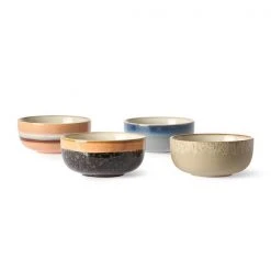 HKliving Ceramic 70's Tapas Bowls (4)