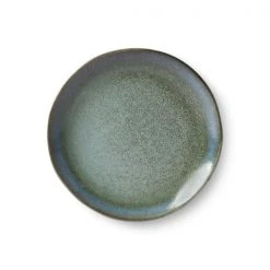 HKliving 70's Ceramics Dessert Plate | Moss | Set of 2