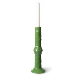 HKliving The Emeralds: M Ceramic Candle Holder Fern Green